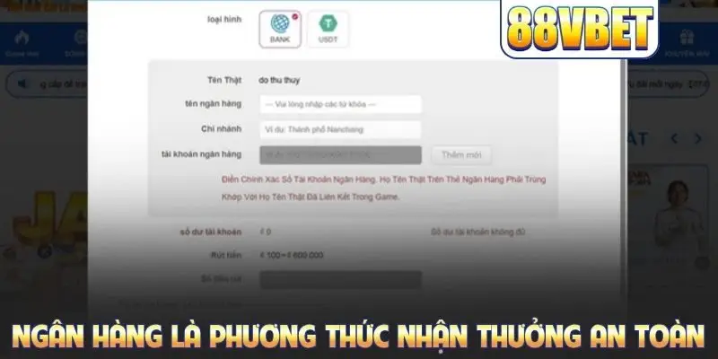 Rút Tiền 88VBET: Quy Trình Nhận Thưởng An Toàn Từ Nhà Cái