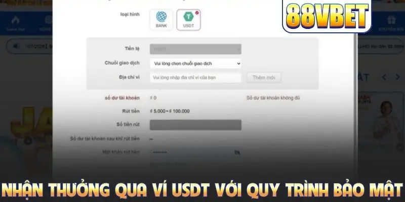 Rút Tiền 88VBET: Quy Trình Nhận Thưởng An Toàn Từ Nhà Cái